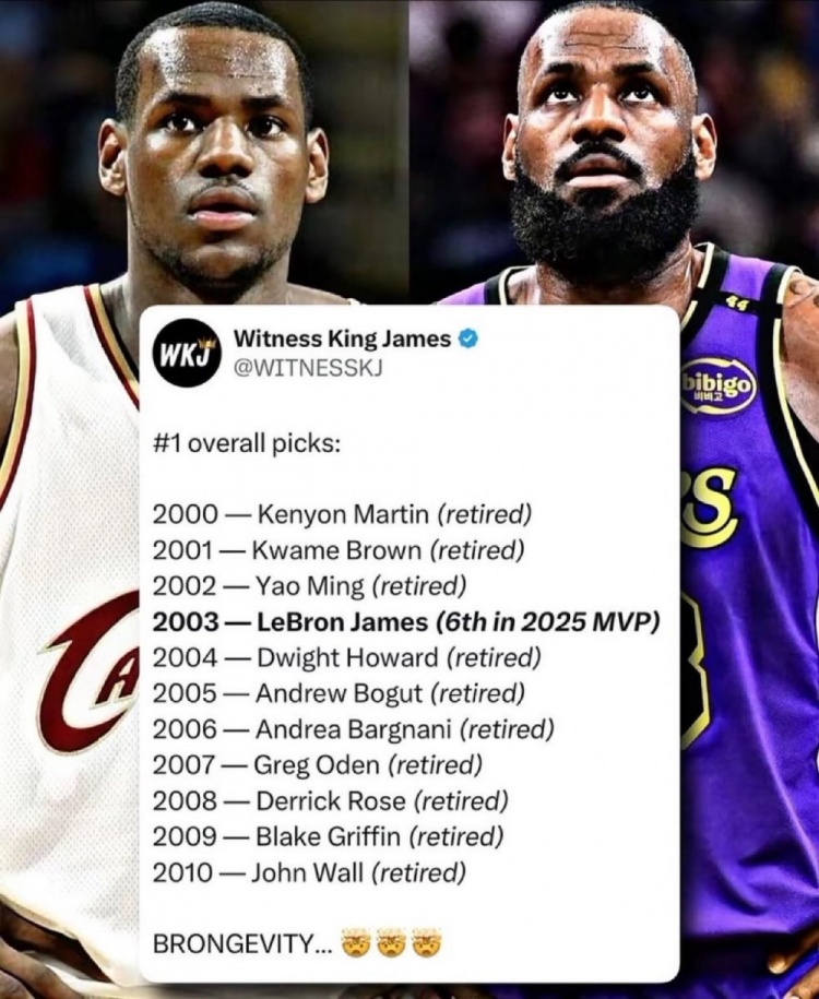 AG体育app下载-新世纪前11位状元：仅41岁老詹还在打 姚明罗斯格里芬沃尔已退役